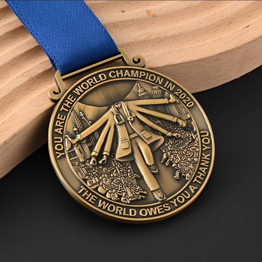 World Champion in 2020 Hero Medal with Blue Ribbon