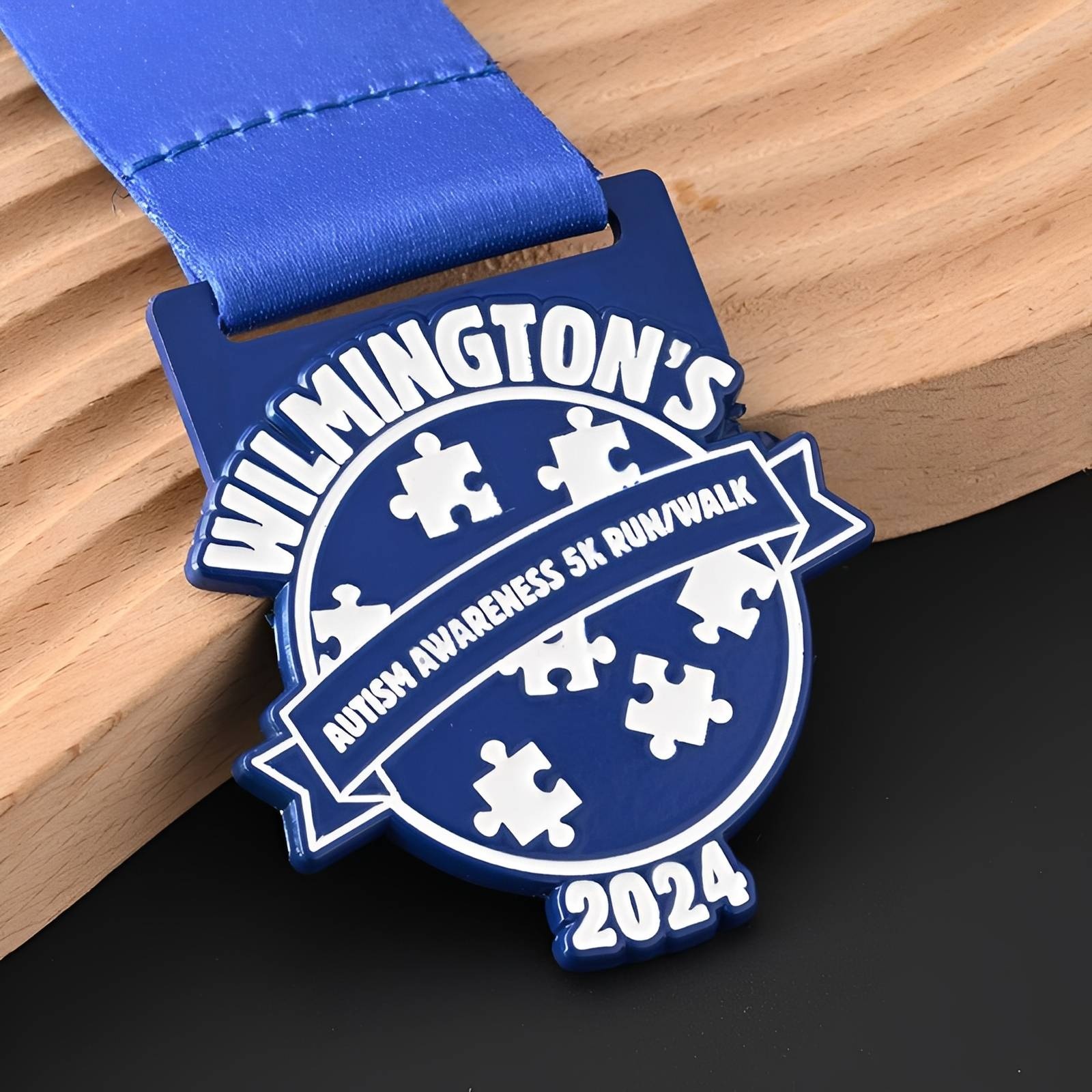 Wilmington's Autism Awareness 5K Run/Walk Medal 2024