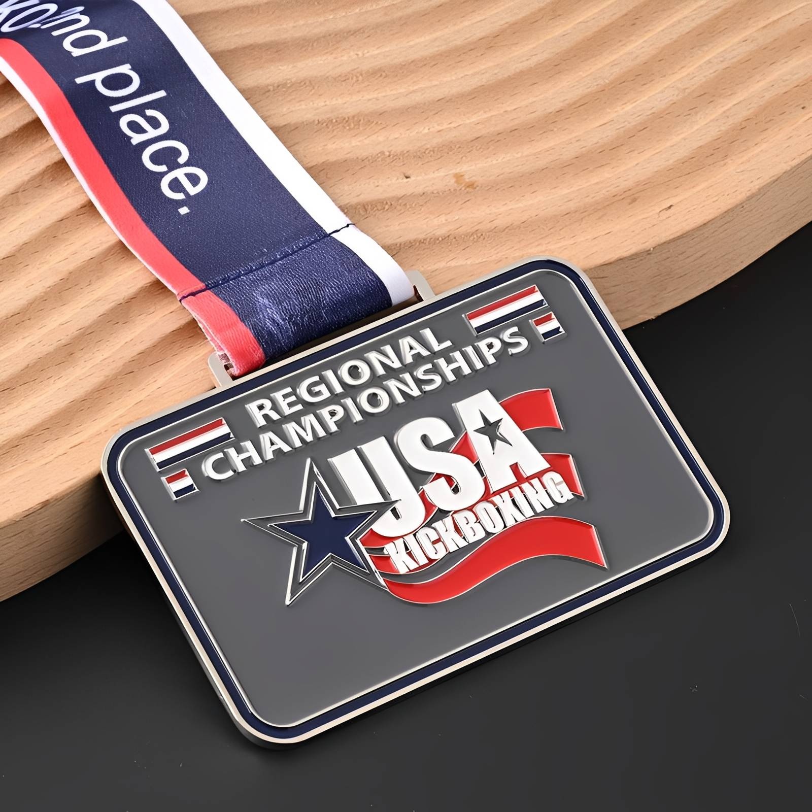 Custom Zinc Alloy USA Kickboxing Regional Championships Medal