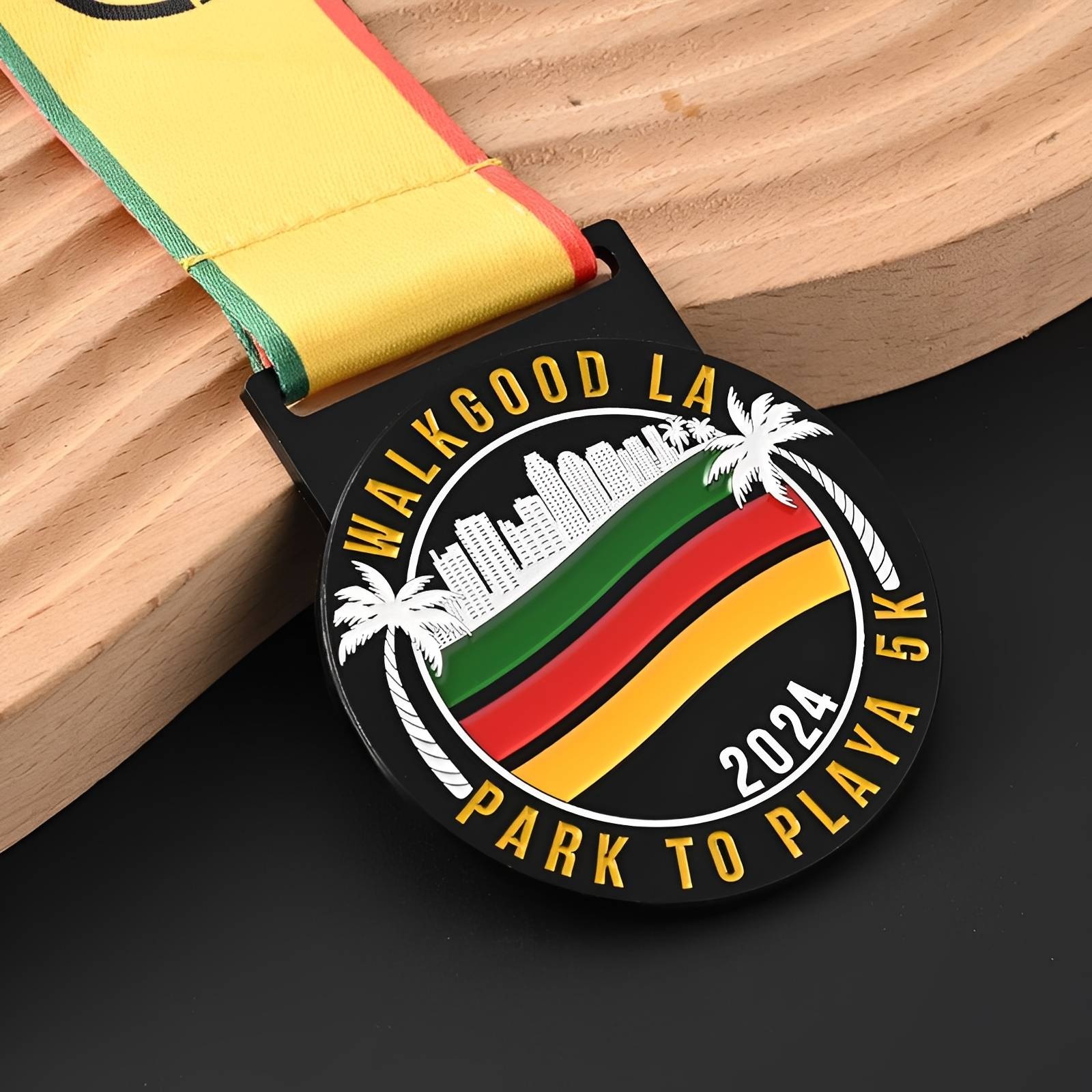 WalkGood LA Park to Playa 5K 2024 Medal