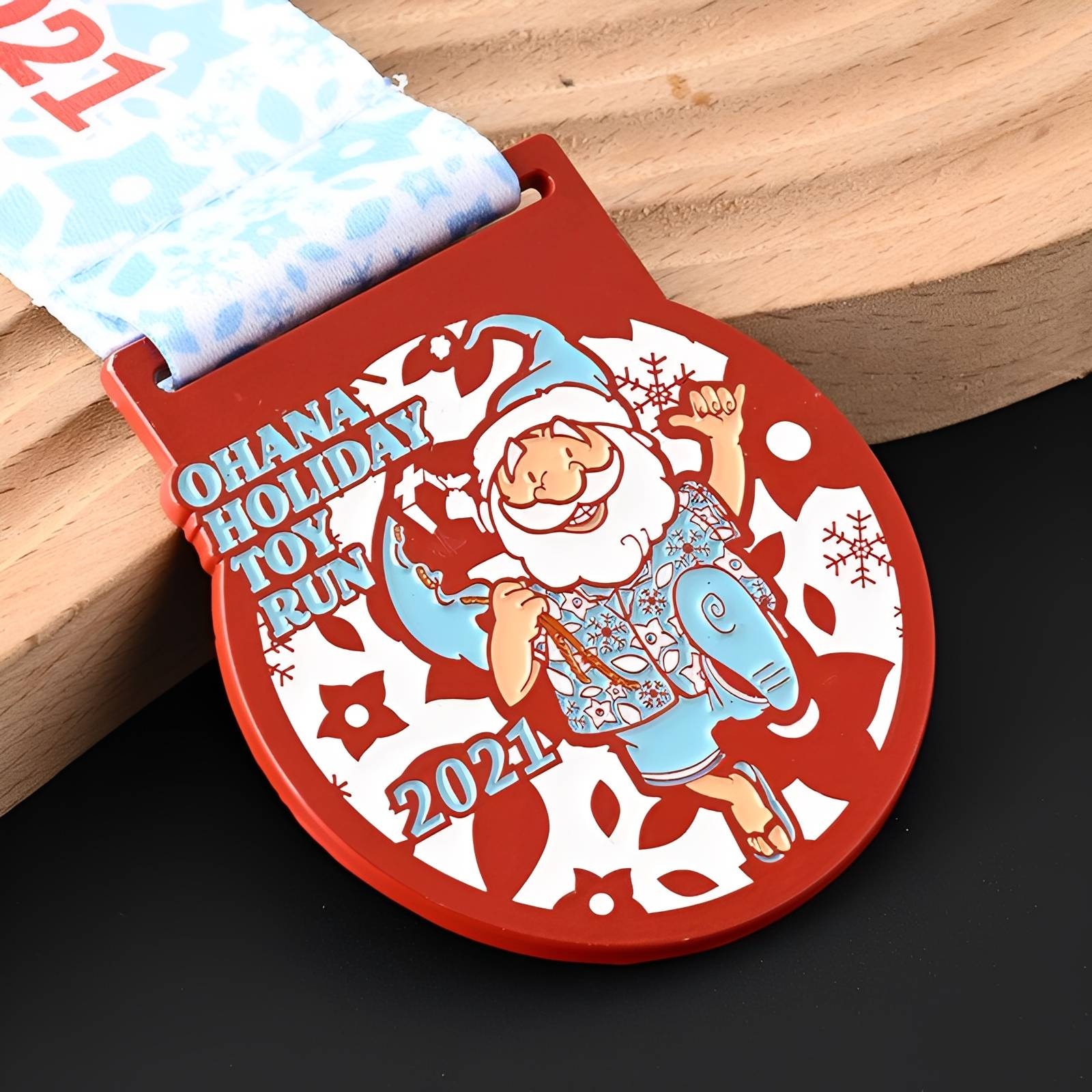 Ohana Holiday Toy Run 2021 Medal