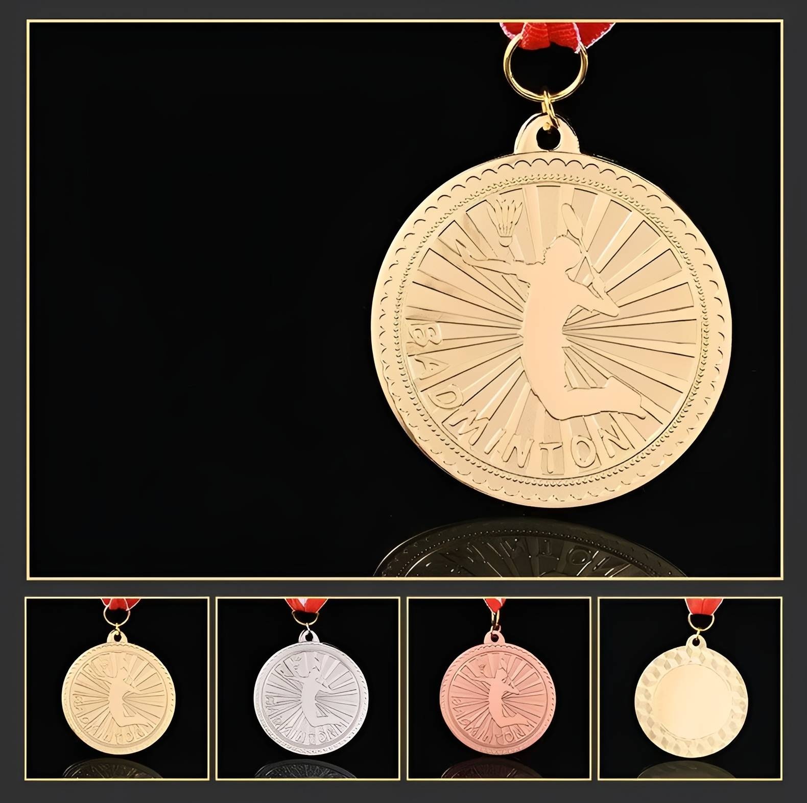 Badminton Player Medal