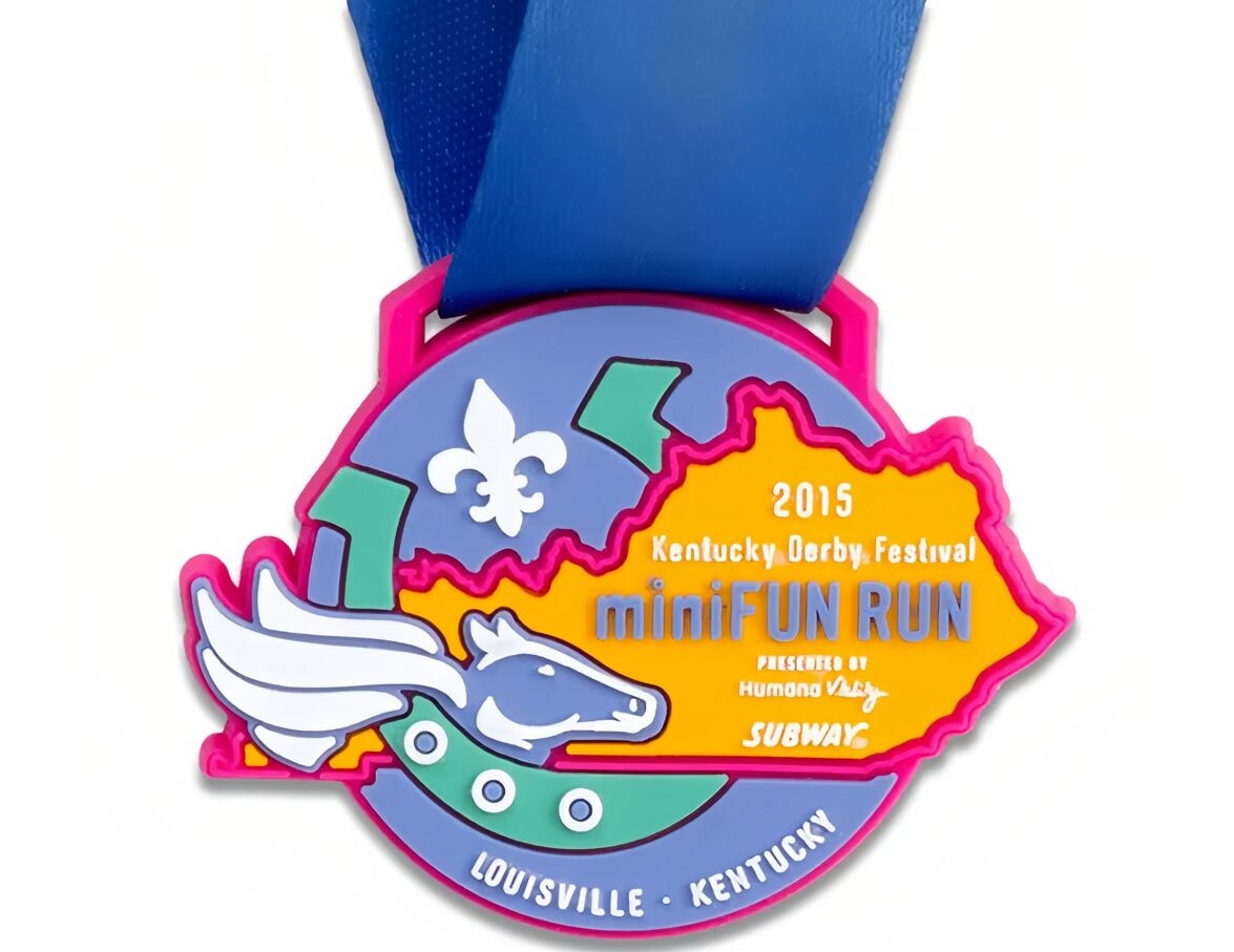 PVC Kentucky Derby Festival miniFUN RUN Medal - 2015 Commemorative Award