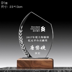 Standard Chartered 2017 Achievement Crystal Award