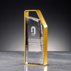 Gold Frame Crystal Award