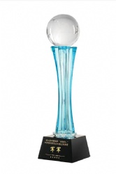 Blue Column Crystal Award