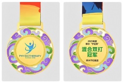 Custom Swirl Design Medal