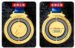 Circular Ping-Pong Custom Medal