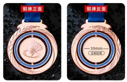 Custom Round Badminton Medal