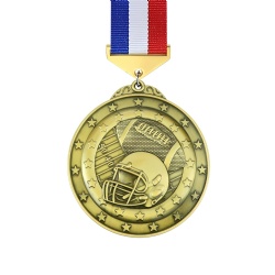 Vintage Football Star Medal