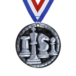 Chess King and Pawn Medal
