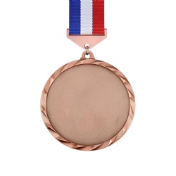 Medal in Rose Gold with Tricolor Ribbon