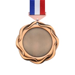 Decorative Wavy Edge Medal