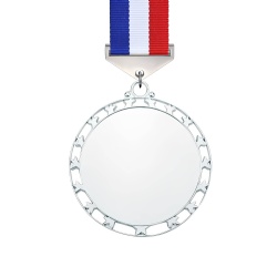 Star Border Silver Medal