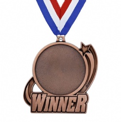 Bronze Star and Swirl Winner Medal