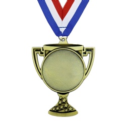 Golden Trophy Medal with Stars