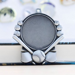 Baseball Bat and Ball Medal