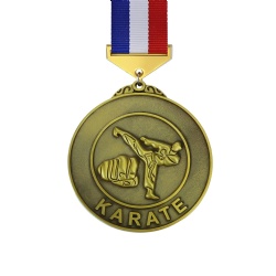 Round Karate Medal