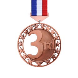 Bronze Star Border 3rd Place Medal