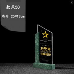 CHHA50 crystal award