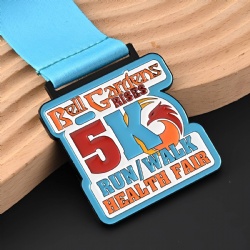 Bell Gardens 5K Run/Walk Health Fair Medal with Phoenix Design