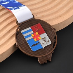 Medal with Heraldic Design and Date 