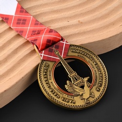 Paris Half Marathon Medal with Eiffel Tower & Goose