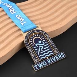 Two Rivers Marathon Medal