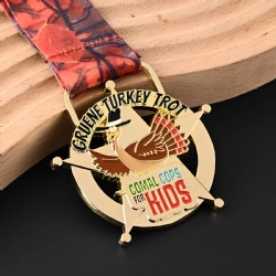Gruene Turkey Trot Medal for Comal Cops for Kids