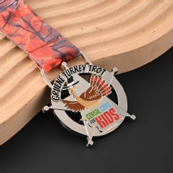 Gruene Turkey Trot Medal for Comal Cops for Kids