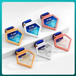 Medal with Geometric Design