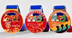 Football Tournament Medal with Crystal Accent